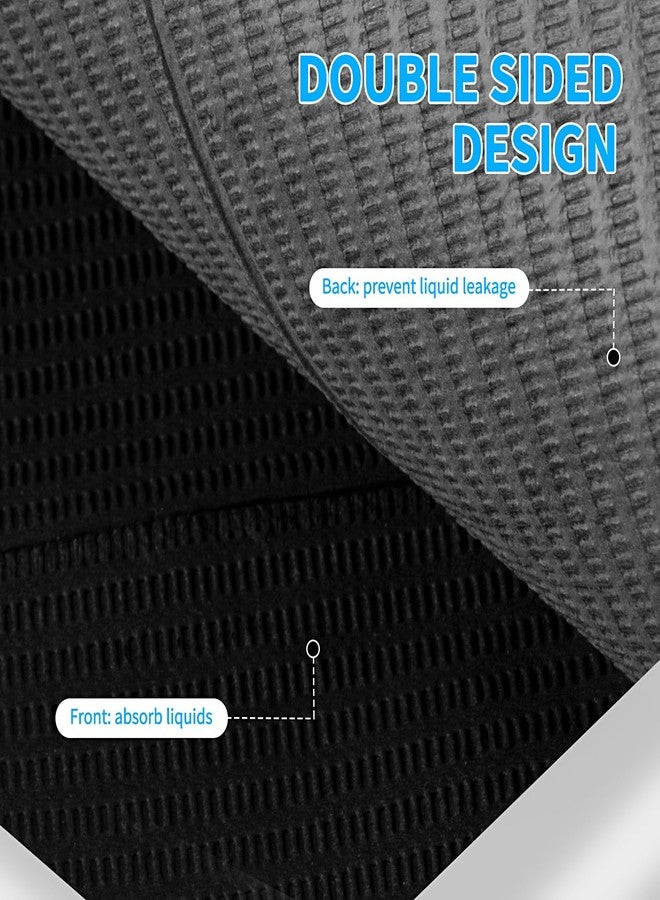 Gusnilo Nail Art Table Mat - Disposable Nail Paper Towels (50PCS) - Black Waterproof 3-Ply Nail Art Paper 13" X 18" Pads for Nail Table Decoration Kit, Nail Art Accessories - Image 4